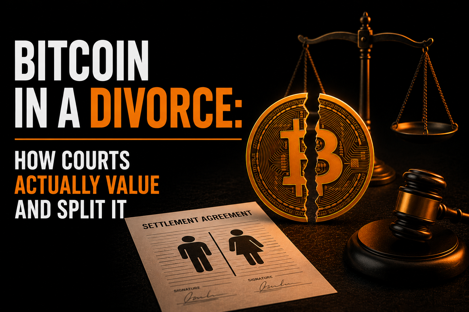 Bitcoin divorce settlement — hero image