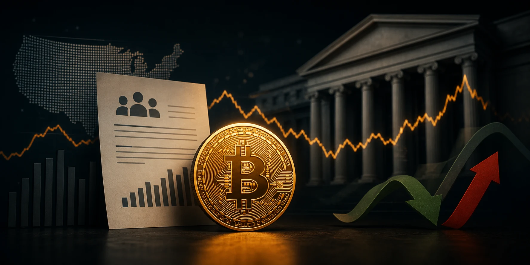 Bitcoin between a U.S. employment report, Treasury yields and changing market expectations