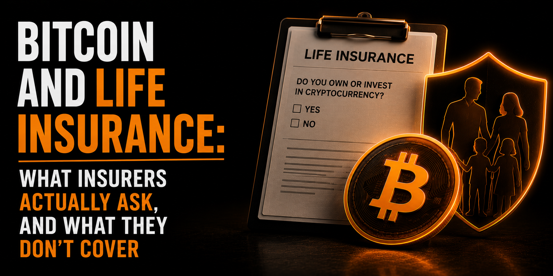 Bitcoin and life insurance: what insurers actually ask — hero image
