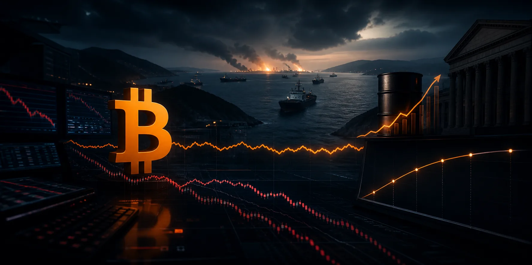 Bitcoin holding relatively steady as Iran conflict, oil prices and Treasury yields pressure global markets