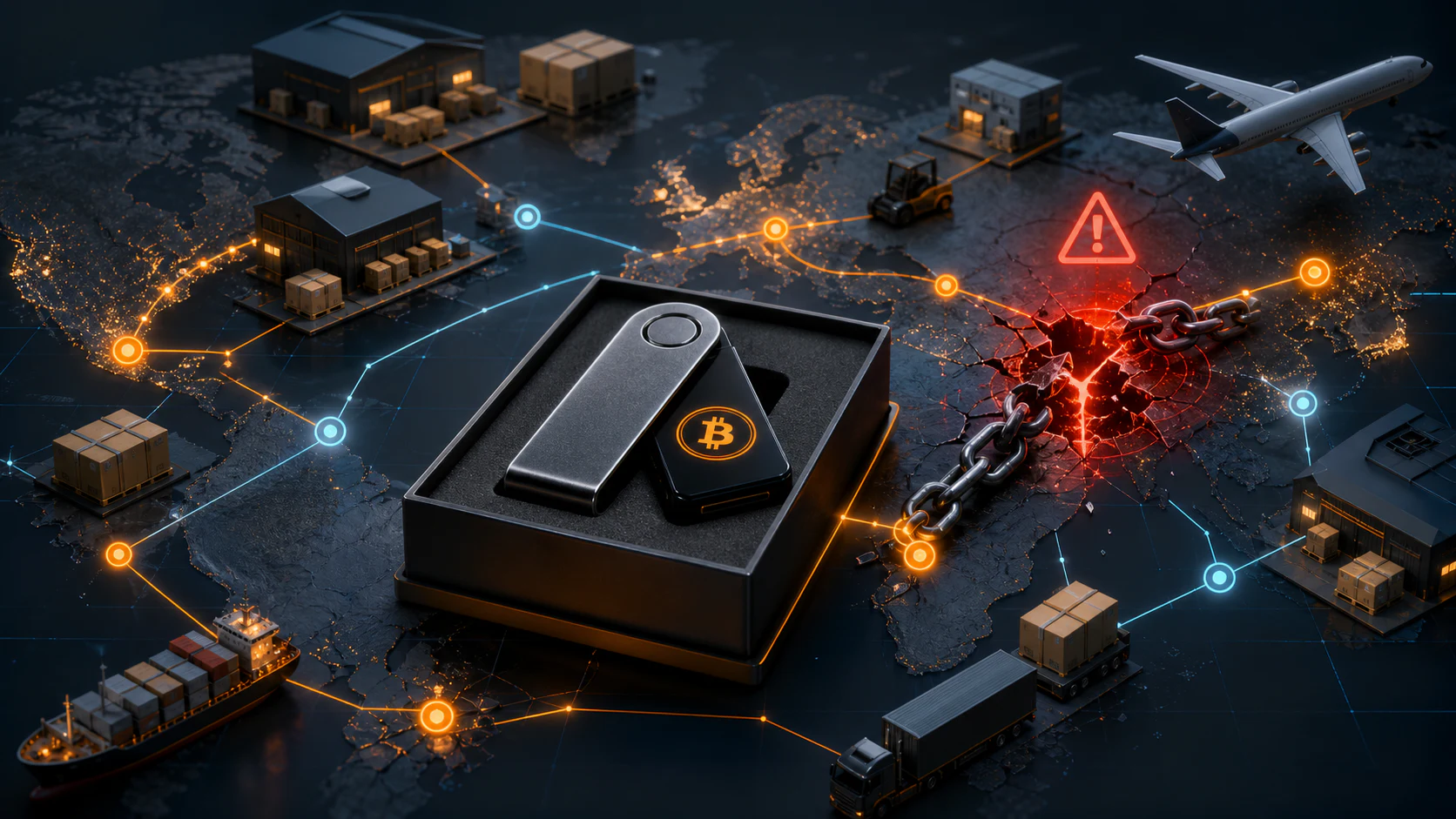 Hardware wallet shipment passes through a breached fulfillment network