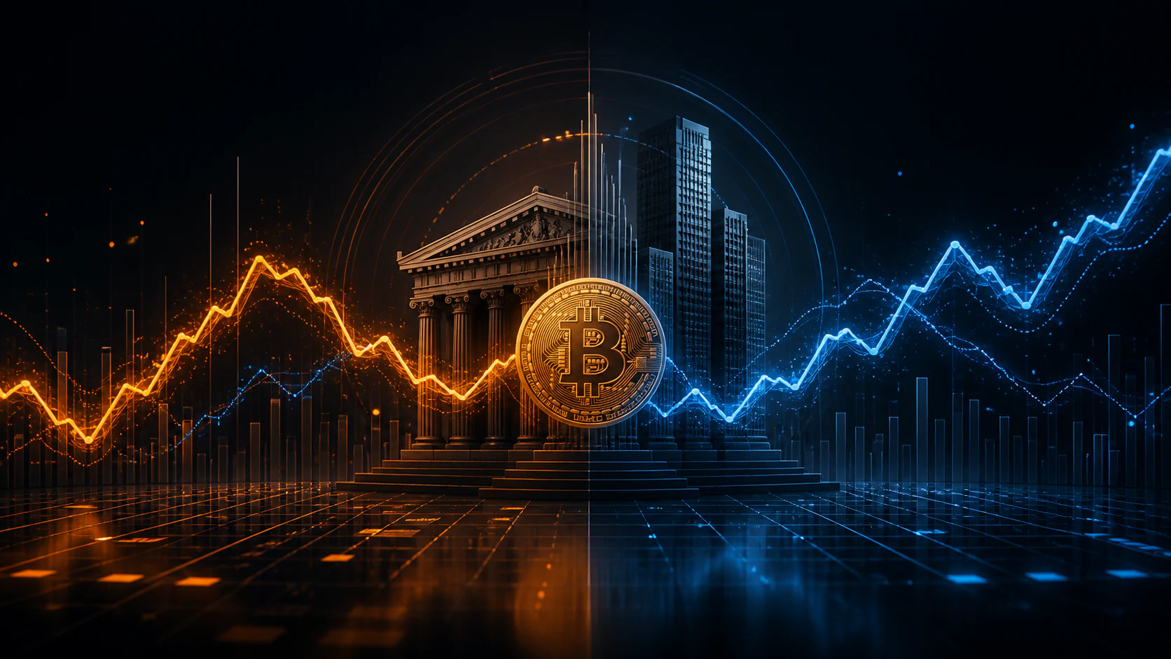 Bitcoin and S&P 500 market paths diverge after moving together