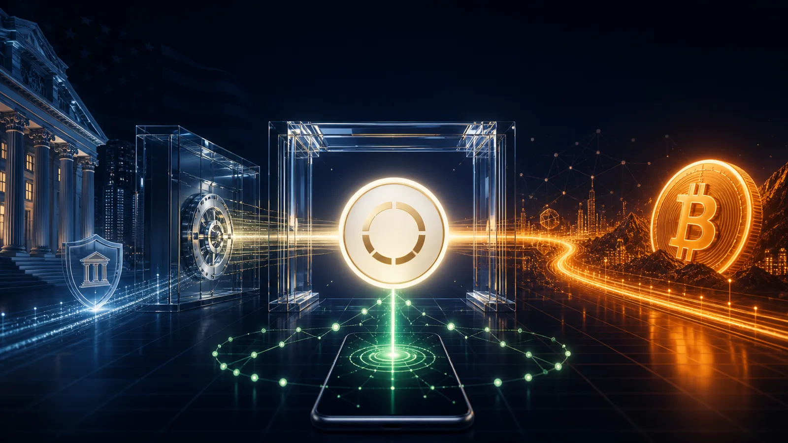 A regulated U.S. stablecoin connects institutional custody, Celo and Bitcoin rails
